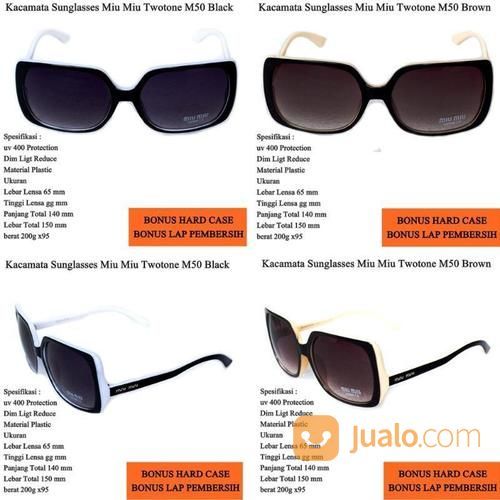 Kacamata Wanita Sunglasses Miu Miu Twotone M50 Full Set