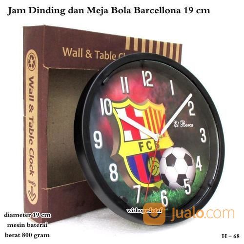 Jam Dinding Jam Meja Fans Club Bola - BARCELONA