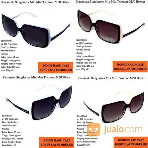 Promo Kacamata Sunglasses Miu Miu Twotone M50 Full Set