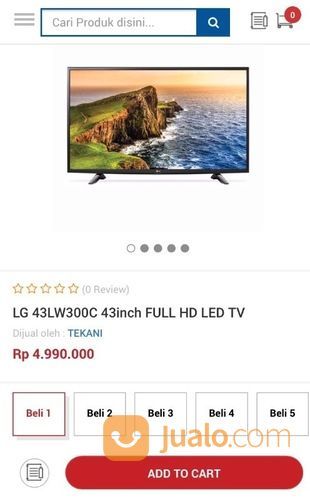 LG LED TV/ LG+Belum Buka Baru+Pasti Beli Dong