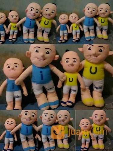 Boneka Tokoh Kartun Malaysia Anak Kecil Lucu Ipin Upin Ukurn Besar SNI