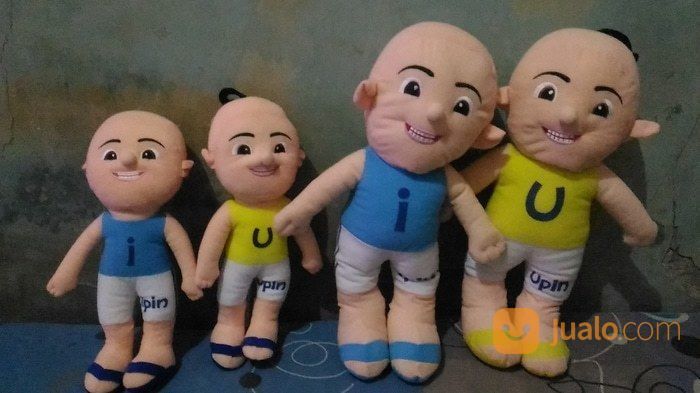 Boneka Tokoh Kartun Malaysia Anak Kecil Lucu Ipin Upin Ukurn Besar SNI