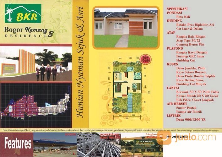 Bogor Kemang Residence 3 Perumahan Subsidi Pemerintah, All In 7,5jt Sudah Sampai Terima Kunci
