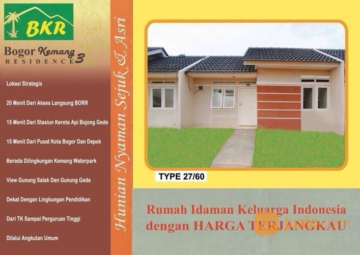 Bogor Kemang Residence 3 Perumahan Subsidi Pemerintah, All In 7,5jt Sudah Sampai Terima Kunci