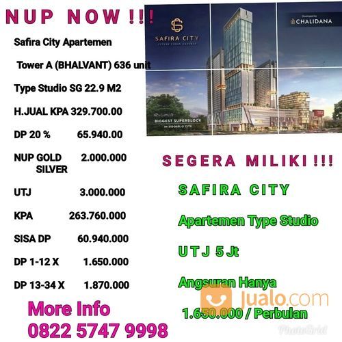 Apartemen Safira City ,Super Blok Terbesar Di Sidoarjo ,