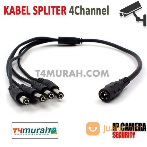 Kabel Power Splitter 1 To 4 CCTV