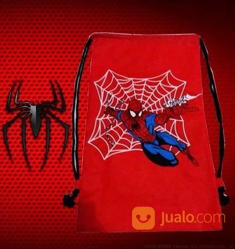 Tas Serut Spiderman Tas Ransel Spiderman Backpack Bag Sport Avenger Sekolah Multifungsi Punggung