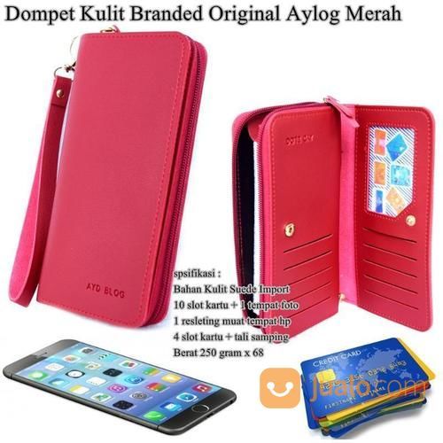 Dompet Hp Wanita Kulit Branded Oiginal Aylog Merah