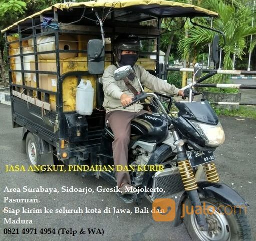 Ojek Taksi Pindahan & Kirim Barang Dengan Motor Gerobak Roda Tiga Viar Tossa Dorkas Bentor