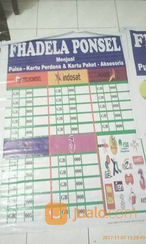 Spanduk Pulsa Paket Data