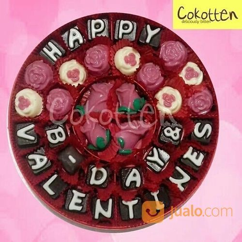 Cokelat Kata Ucapan Selamat Dalam Toples Pipih Besar Isi 70an Cokotten
