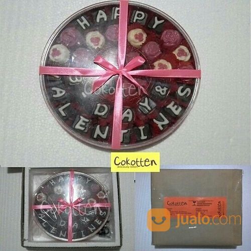 Cokelat Kata Ucapan Selamat Dalam Toples Pipih Besar Isi 70an Cokotten