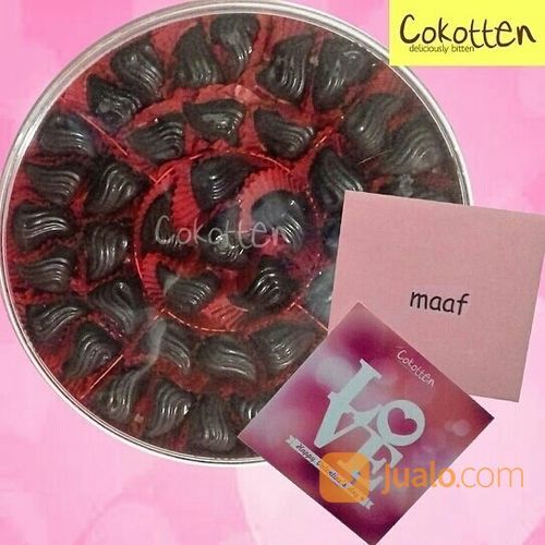 Cokelat Kata Ucapan Selamat Dalam Toples Pipih Besar Isi 70an Cokotten