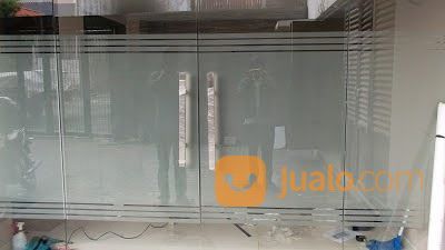 STIKER SANDBLAST PINTU KACA TOKO, KANTOR DI MEDAN