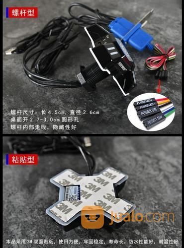 Kabel Front Panel/ Tombol Switch Power Reset CPU Komputer RC-005