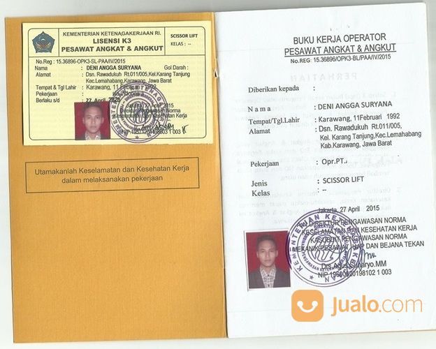 Pengurusan Dan Perpanjangan Surat Izin Operasi SIO Forklift, Crane, Excavator Dan Alat Angkut