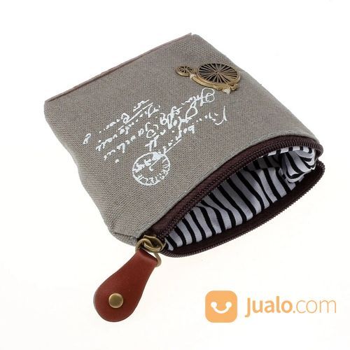 Dompet Kanvas Kecil Untuk Koin Vintage