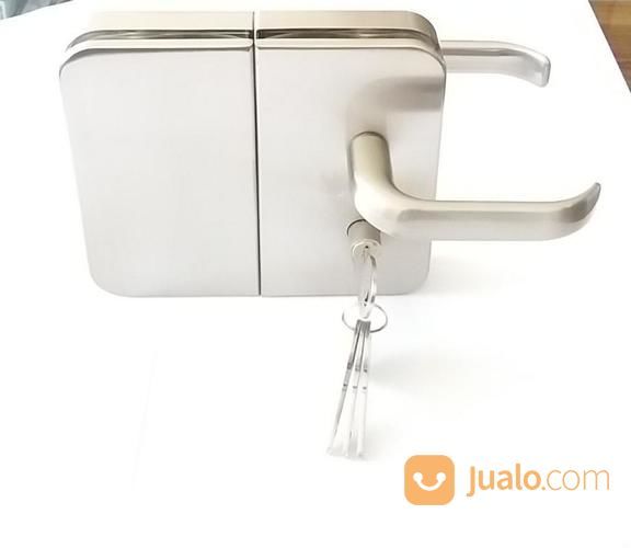 Kunci+Handle Pintu Kaca Frameless Swing Double Kaca-Kaca XH-8118-03