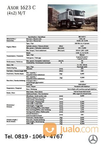 Mercy Dump Truk Engkel 6 Roda 15 Kubik