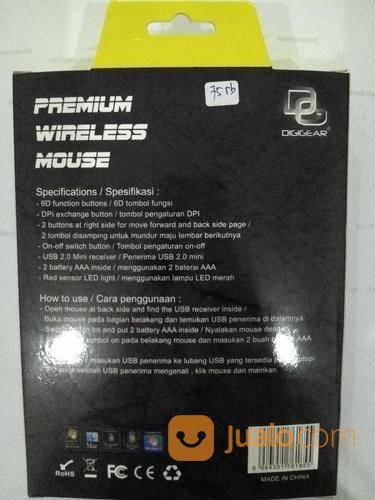 MOUSE WIRELESS TORTUGA (Digigear)