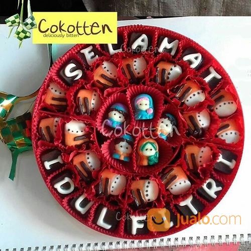 Cokelat Kata Ucapan Selamat Dalam Toples Pipih Besar Isi 70an Cokotten