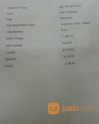 Kapal Tongkang + Tugboat