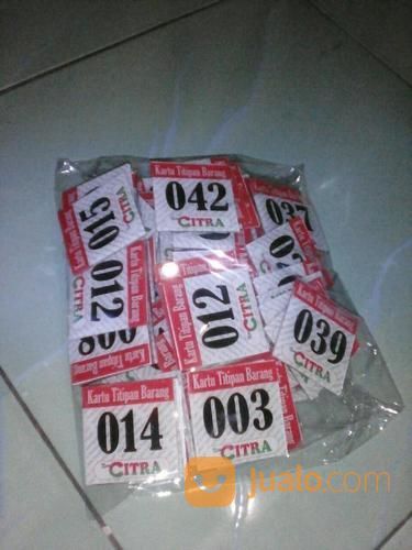 Jasa Pembuatan Kartu Parkir, Visitor Card, Kartu Penitipan Dari Akrilik Murah