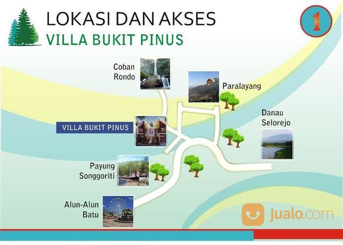 Rumah Villa Murah Di Perumahan Villa Bukit Pinus Batu-Malang