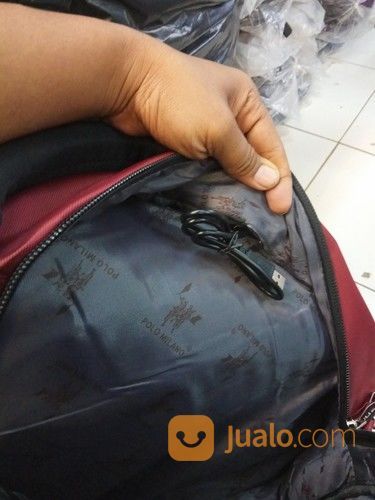 Tas Ransel Polo Milano USB Impor