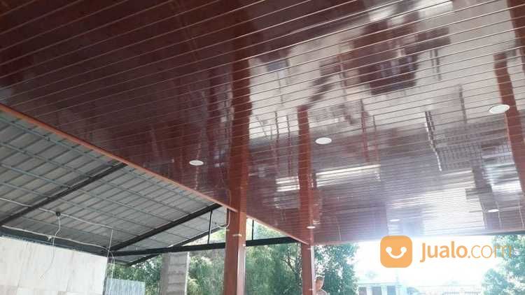 Plafon PVC Motif Kayu Kualitas Baik Harga Terjangkau