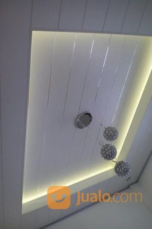 Plavon PVC Motif Putih Polos