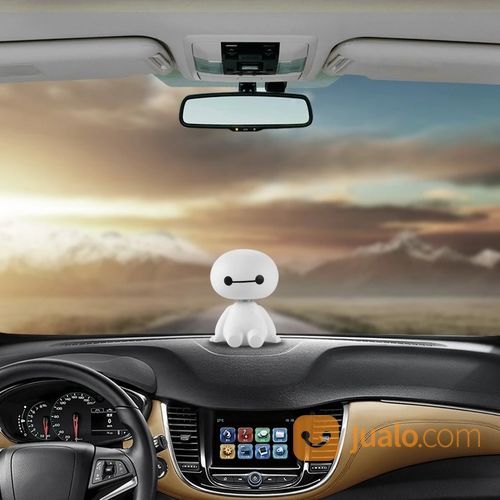 Hiasan Dashboard Goyang Robot Baymax (Baymax Robot Shaking Head Dashboard)