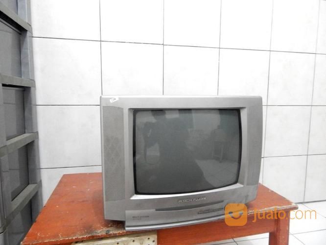 Tv Kwalitas Japan HiTacHi Fujian 14" Jernih Remot Ada KaTapanG SoReaNG