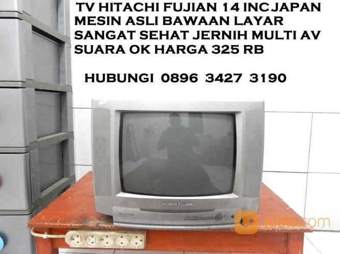 Tv Kwalitas Japan HiTacHi Fujian 14" Jernih Remot Ada KaTapanG SoReaNG