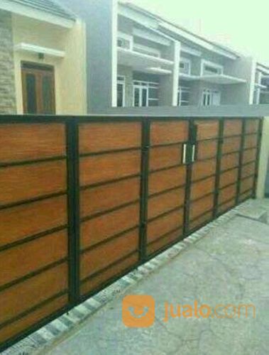 Pagar Grc Motif Serat Kayu