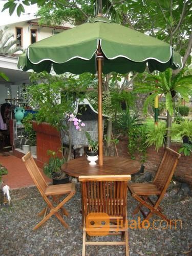 Meja Payung Cafe (Parasol Table Set) SUMMER SALE