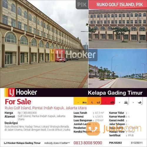 Ruko Golf Island, Pantai Indah Kapuk, Jakarta Utara