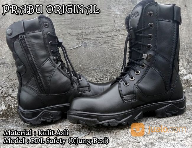 SEPATU PDL TNI POLISI SECURITY SATPAM / SEPATU BIKERS / SEPATU BOOTS PRIA / SEPATU KERJA