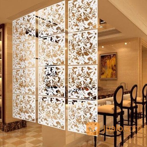 Penyekat Ruangan Vintage PVC ( 1 Set Isi 4 Pcs )