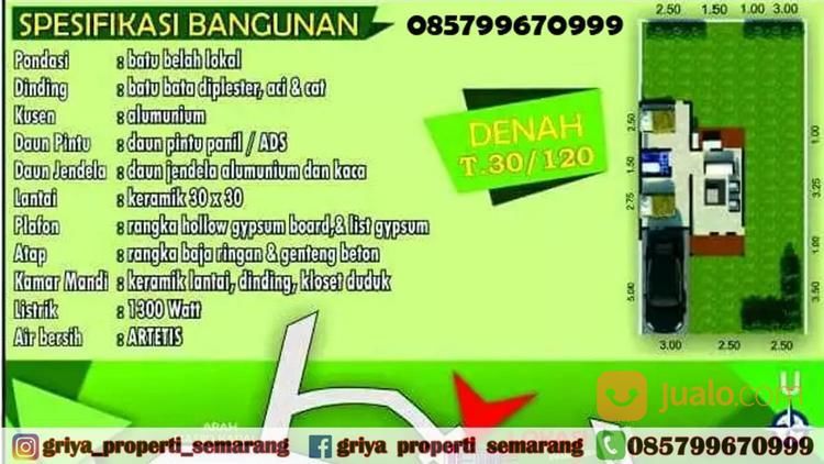 GRAND HARMONI MIJEN, Rumah 30/120 Hanya 235Jt , Kavling 700rb/Meter