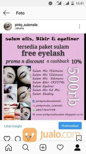 Paket Sulam Alis Dan Eyelash Murah
