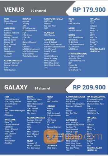 Tv Berlangganan MNC Vision/Indovision