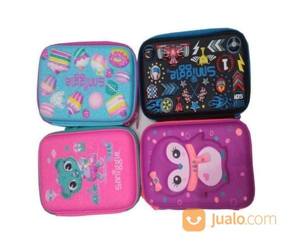 Smiggle Kotak Pensil Anak Timbul Karakter Pencil Case Organizer Hard Top Twin Smiggle Serbaguna