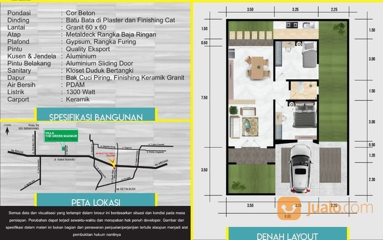 VILLA THE GREEN MAKMUR TYPE 55 (DEKET MANHATTAN TIMES SQUARE MALL)