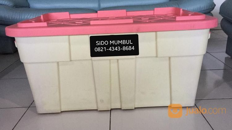 Heavy Duty Container Box Roda Industri Plastik Super Kuat