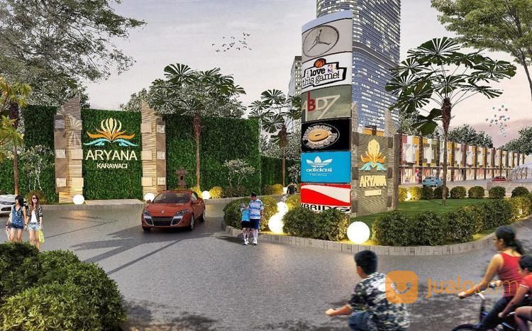 2 Lantai ? Icon Bali ? Kolam Renang ? Pasar Modern ? Flora Aryana Karawaci