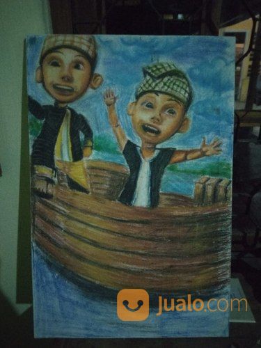 Lukisan Upin Dan Ipin