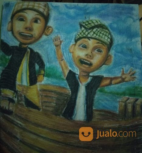 Lukisan Upin Dan Ipin