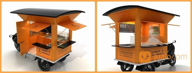 Gerobak Rombong Motor Unik Modern