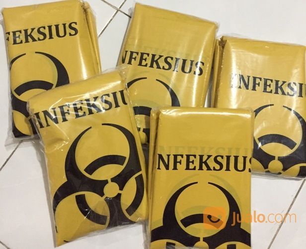 Kantong Sampah Medis Kuning Infeksius Uk.50x75 Cm, Min Order 4 Pak